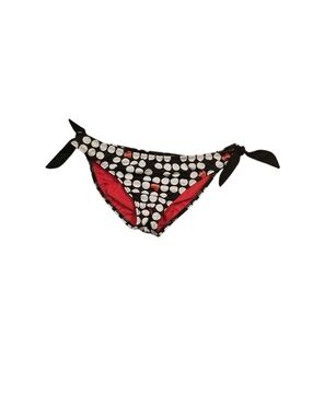 Guess Bikini Bottom Black White Red L